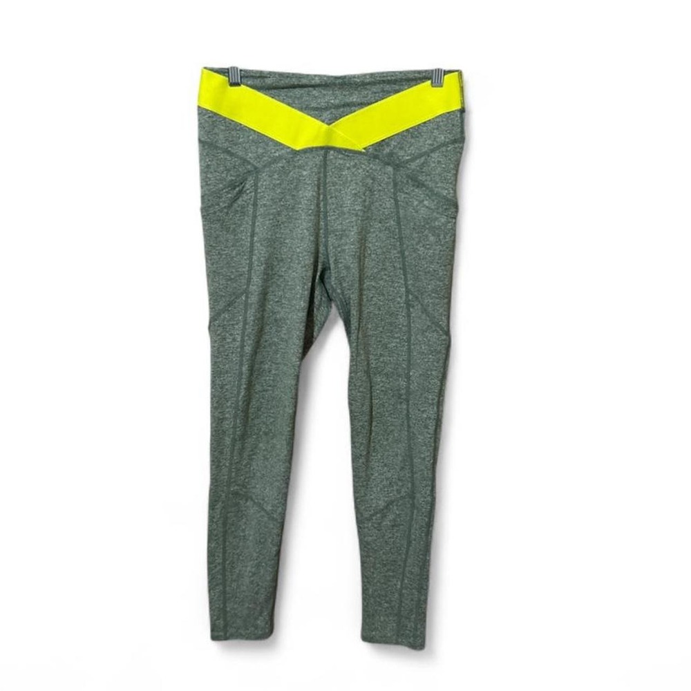 Free People FP Movement "You're A Peach" Double Pop Leggings - Neon Yellow - M